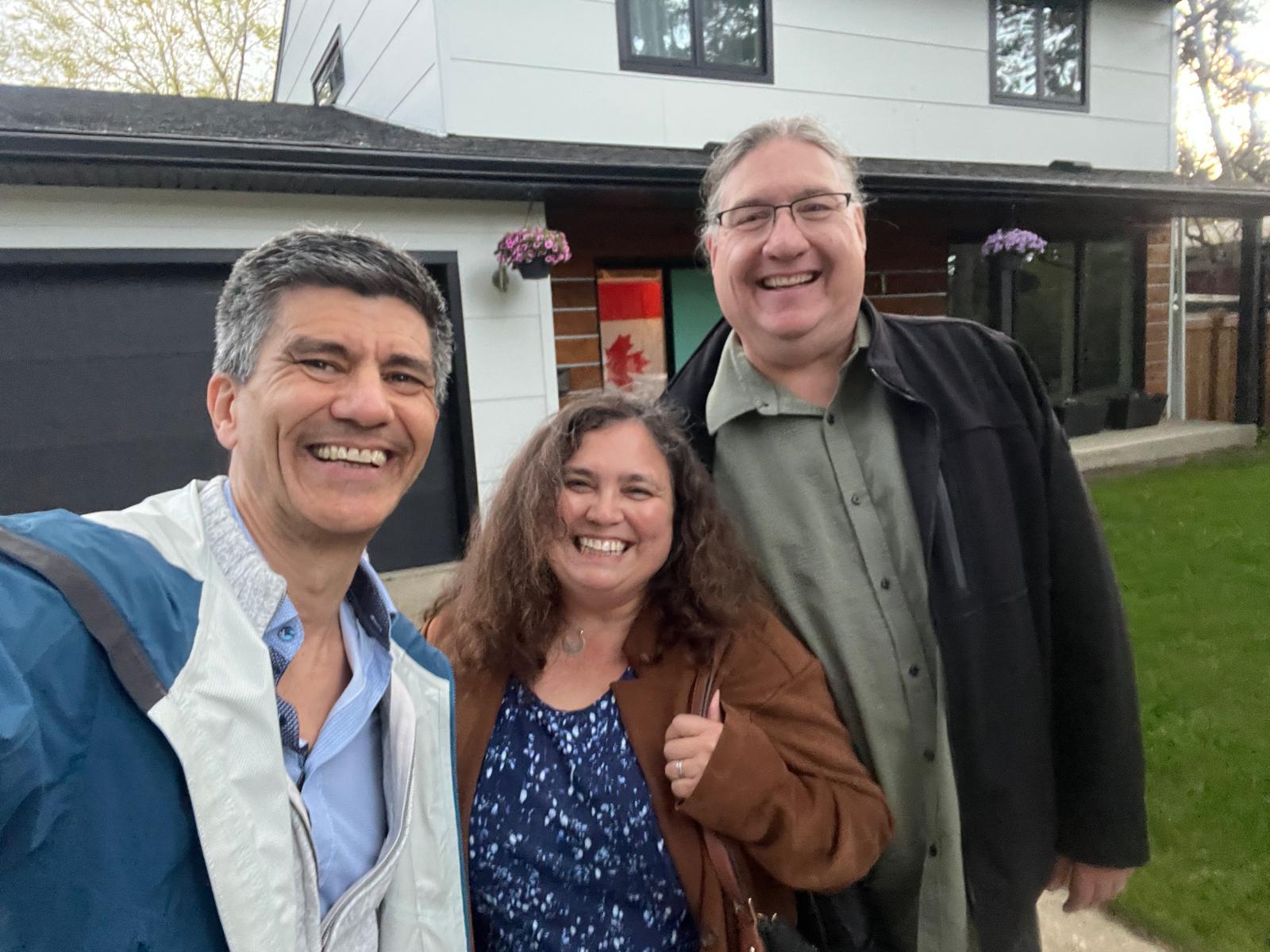 Birthday Trip to Canada, Edmonton, Michael Sanders, Kari Sanders, Patricio Mendez